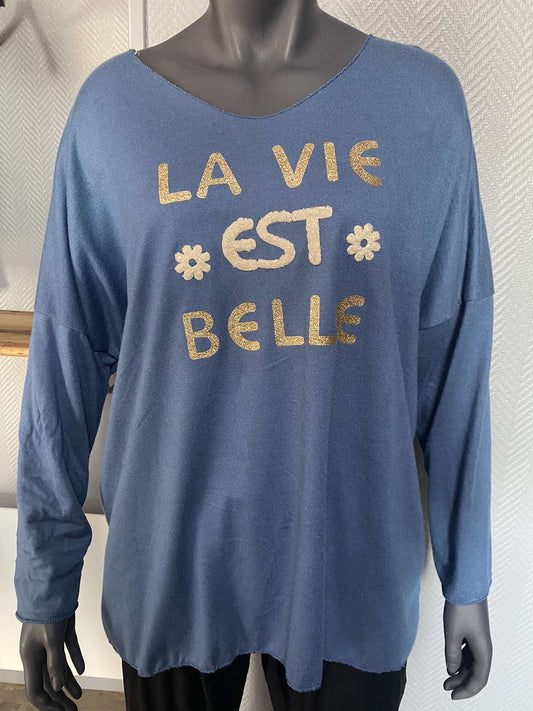 Pull « la vie est belle »